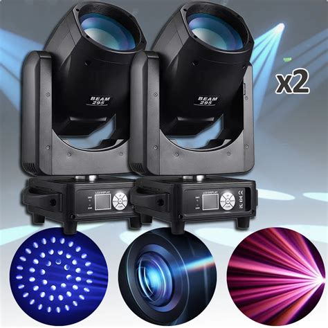 2Pcs Lot BSW 295W 14R Spot Beam Wash Moving Head Lights DMX512 48