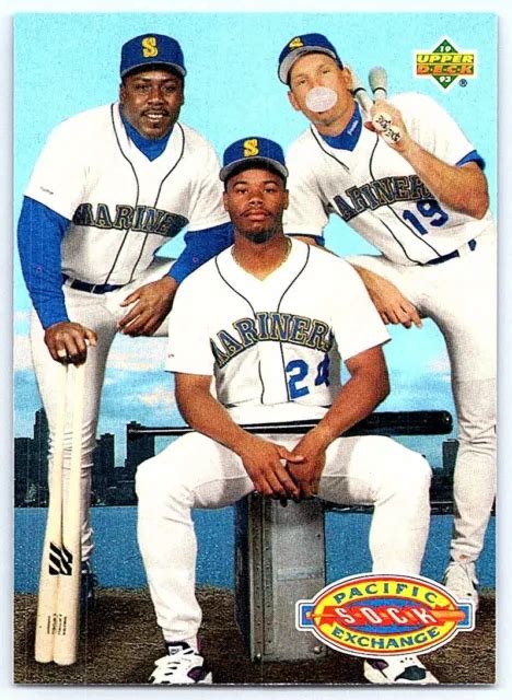 Ken Griffey Jr Jay Buhner Kevin Mitchell Seattle Mariners Eur