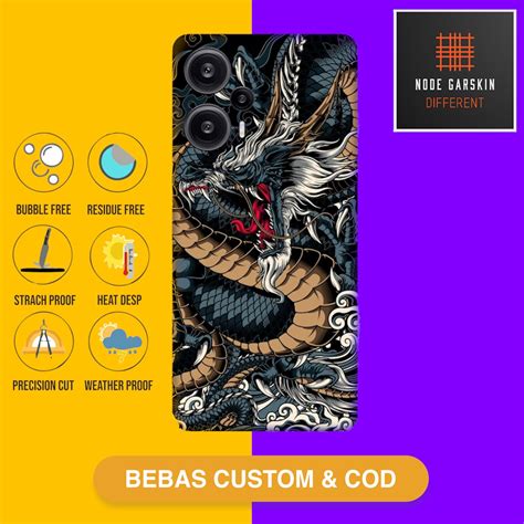 Jual Garskin Skin Poco F Fullbody Atau Backonly Vinyl Dragons Kode