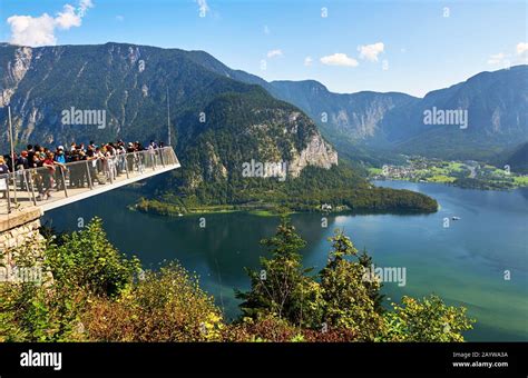 Lake view in Hallstatt town Stock Photo - Alamy