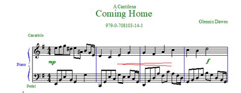 Coming Home - Piano Sheet Music - PepperPot Press