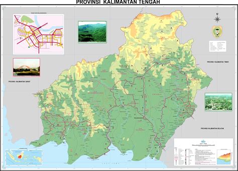 Peta Provinsi Kalimantan Tengah Kalteng