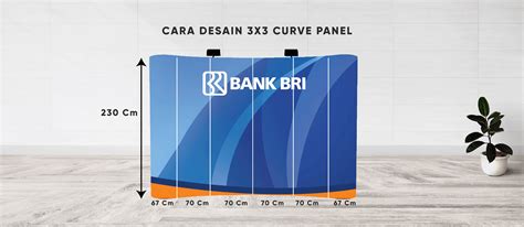 Cara Desain Backwall Portable 33 Curve Panel Juragan Digital