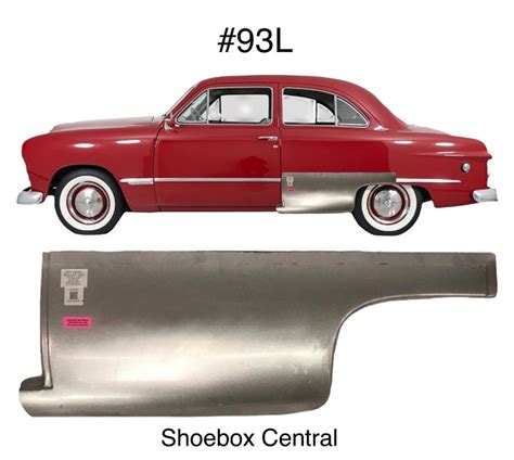 93l 1949 1950 1951 Ford Car Left Driver Side Lower Front Quarter Panel Repair Section Shoebox