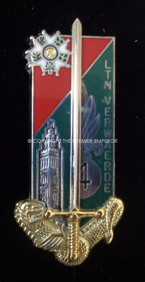 France: Legion Etrangere, Enamelled Promotion insignia”Ltn. Verwaerde ...