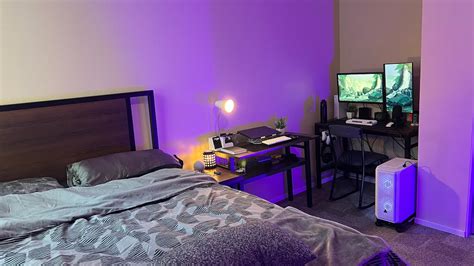 Year Olds College Apartment Gaming Setup Room Tour Youtube