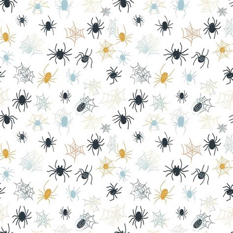 Premium Photo Spiders And Webs Seamless Pattern Gift Wrapping