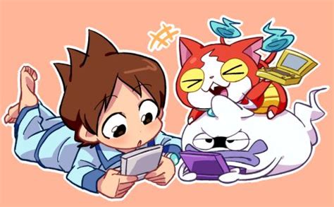 Yo Kai Watch Nate Keita Whisper And Jibanyan Pokemon Qr Codes Nickelodeon Zelda Anime