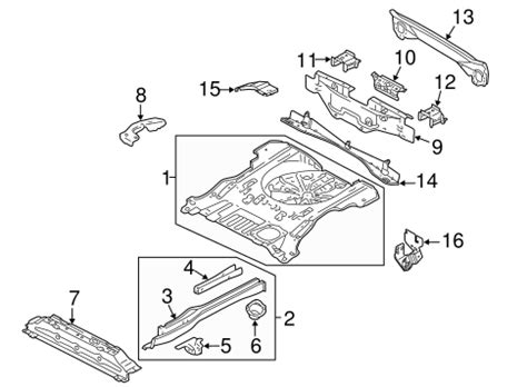 Rear Floor & Rails for 2003 Ford Escape | Ford Parts Catalog