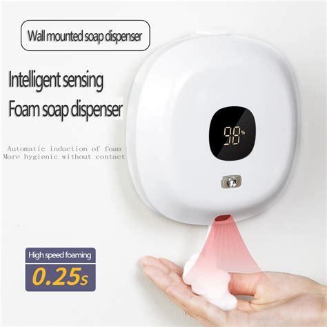 New Automatic Spray Foam Soap Dispenser Pump Led Digital Temperature