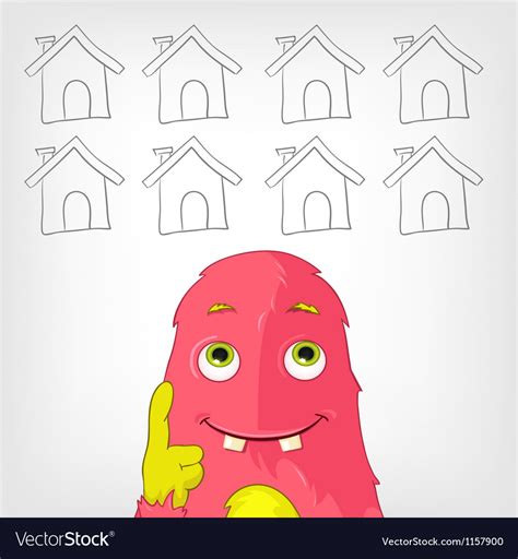 Funny Monster Royalty Free Vector Image Vectorstock