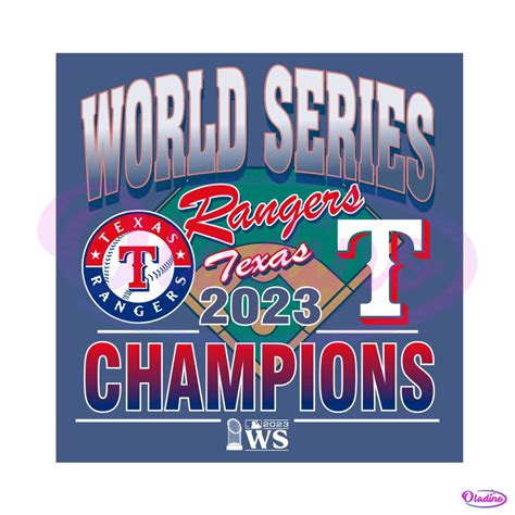 World Series Texas Rangers Champions SVG Cutting File