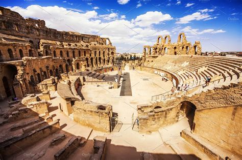 Colosseum El Jem, Tunisia | Architecture Stock Photos ~ Creative Market