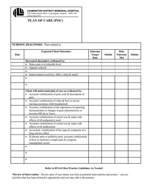 Sample Nursing Care Plan Long Term Care Best Practices 52 Off