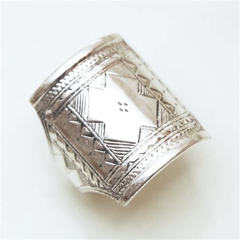 Bijoux Ethniques Touareg Bague En Argent Homme Femme Chevali Re