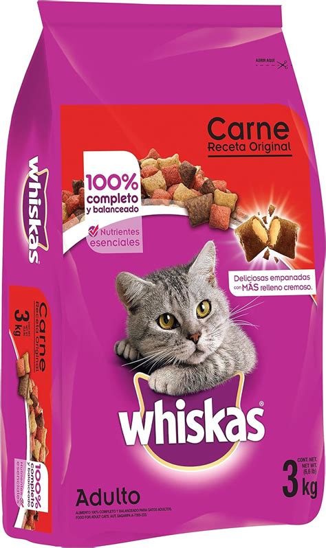 Whiskas Comida Para Gatos Croquetas Carne Original Seco 3 Kg Amazon