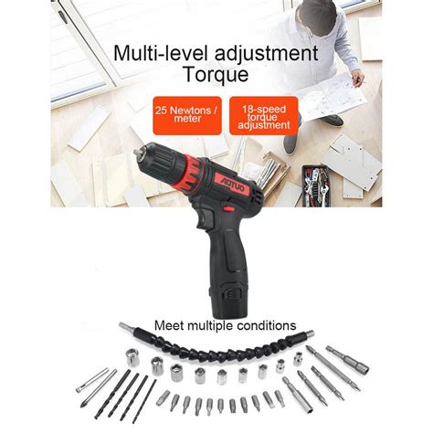 12v Cordless Drill Electric Screwdriver Mini Wireless Power Driver Dc