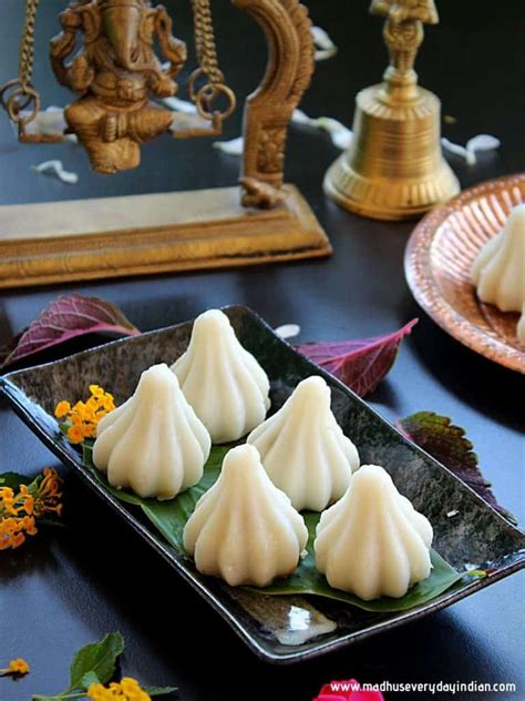 Easy Modak recipe with step by step pics - Madhu's Everyday Indian