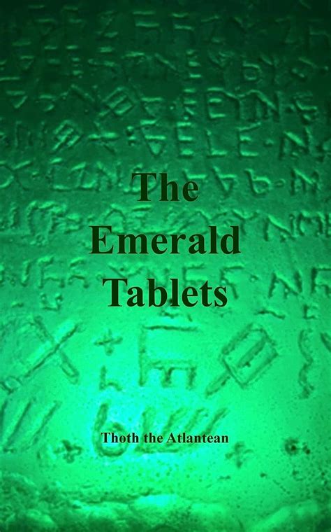 The Emerald Tablets Of Thoth The Atlantean English Edition Ebook