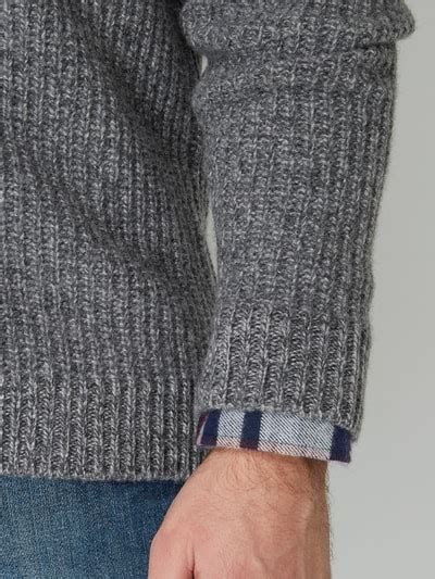 Gant Cardigan Aus Lammwolle Mittelgrau Meliert Online Kaufen