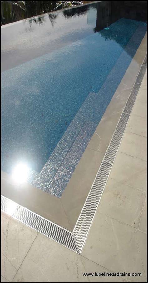 Linear Drains Perfect For The Pool Perimeter LUXE Linear Drains LLC