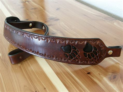 Custom Hand Tooled Leather Rifle Sling