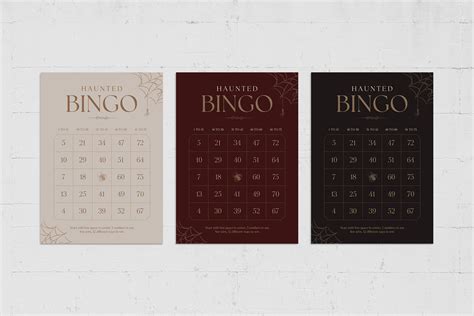 Halloween Bingo Card Templates BrandPacks