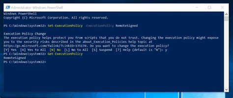 EXECUTIONPOLICY DANS POWERSHELL EXPLIQUÉ ET COMMENT DÉFINIR