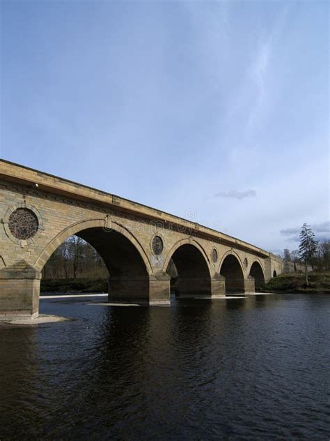 Coldstream Bridge, Borders, Scotland Stock Image - Image of tweed ...