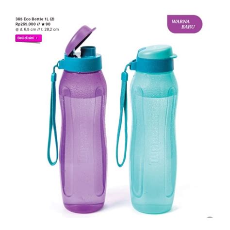 Jual Eco Bottle Tupperware 1L Tempat Minum Tupperware Botol Minum