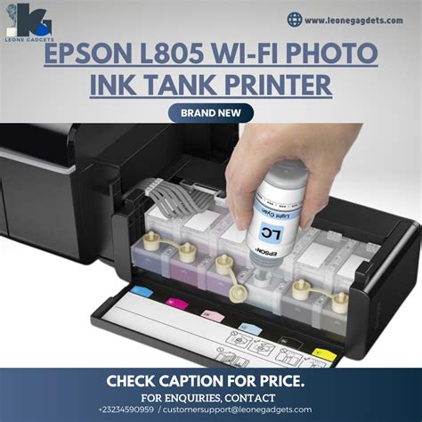 Epson L805 Wi-Fi Photo Ink Tank Printer - Leone Gadgets