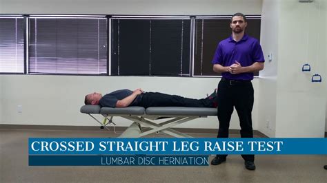 Crossed Straight Leg Raise Test Youtube