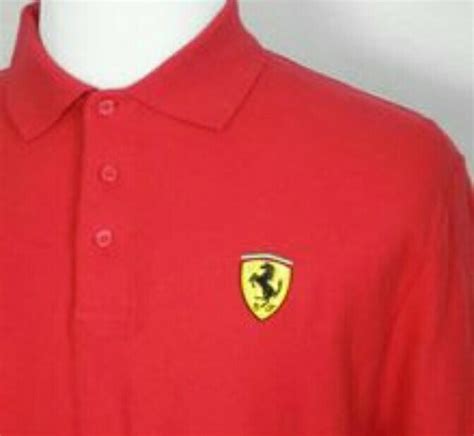 Jual Polo Shirt Baju Kaos Kerah T Shirt Tshirt Logo Ferrari Di Lapak