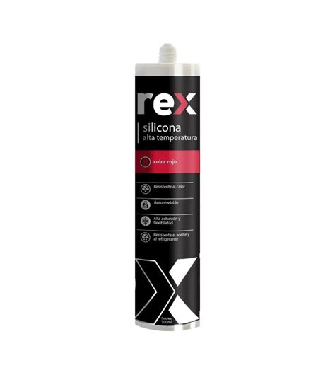 Silicona Rex Alta Temperatura Roja 300 Ml 30142 Socodima Cl