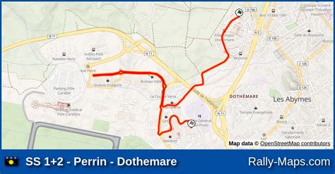 Ss Perrin Dothemare Stage Map Rallye National Des Grands