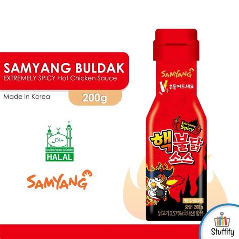 EbhFBbXI Samyang RED Buldak Hot Chicken Flavor Sauce Extremely Spicy 200g Lazada PH