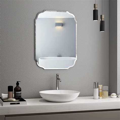 Beveled Frameless Bathroom Mirrors Semis Online