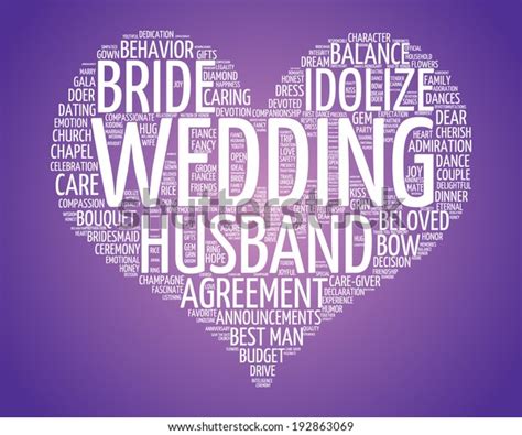 Wedding Heart Word Cloud Concept Vector Stock Vector Royalty Free