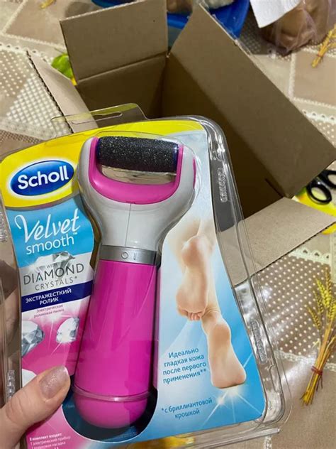 Обзор электрической роликовой пилки для ног Scholl Velvet Smooth ...