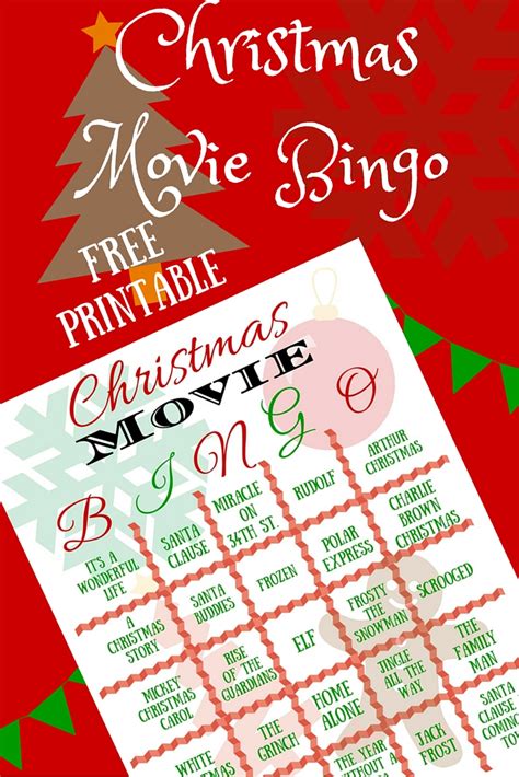 Christmas Movie Bingo