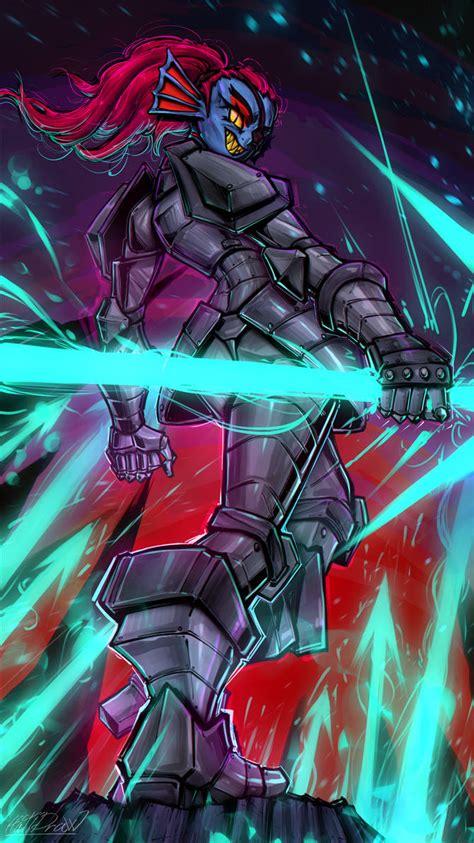 Undyne, Spear Of Justice by HatiDraw on DeviantArt