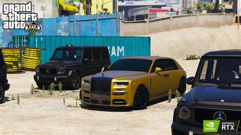 Rolls Royce Phantom Gold Mafia Gang War Convoy Gta Youtube