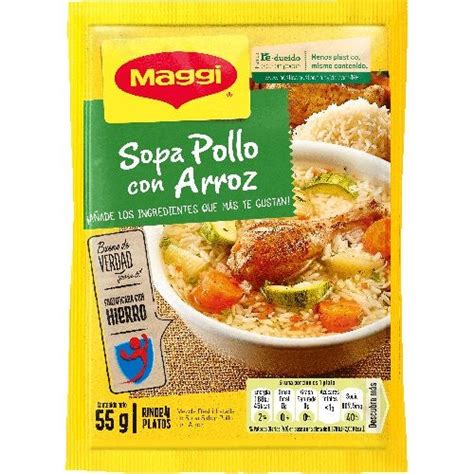 MAGGI Sopa de pollo con arroz baja en grasa Recetas Nestlé