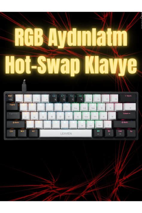 Smith Leaven K Rgb Tu K Rm Z Switch Hot Swap Mekanik Gaming Klavye Kablolu Oyuncu