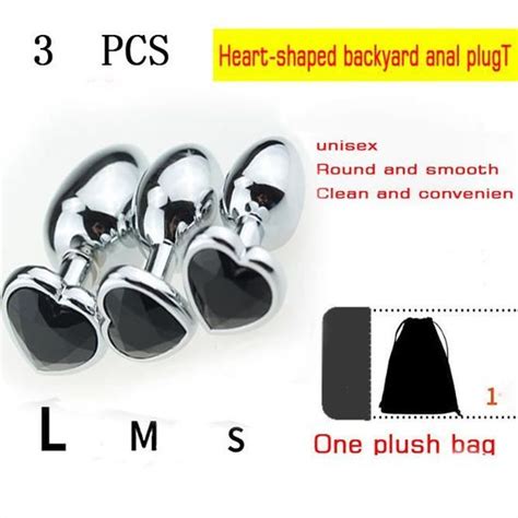 Plug Anal En Cristal En Forme De C Ur Grands Moyens Et Petits Jouets Sexuels Stimulateur Anal