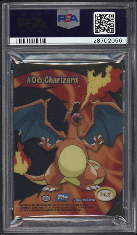 Topps Pokemon Tv Animation Clear Cards Charizard Pc Psa Gem