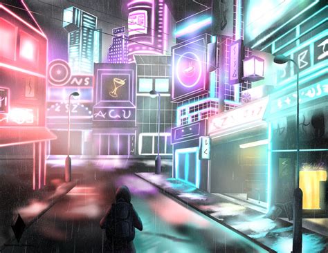 Neon City(concept) by Taylorblackdiamond on DeviantArt