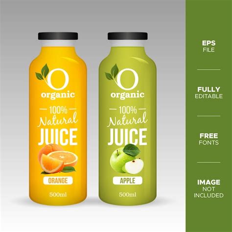 Juice Bottle Label Design