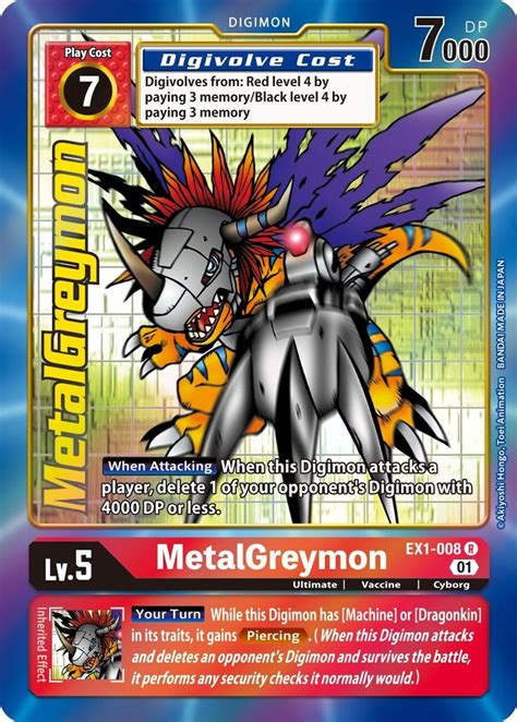 MetalGreymon Alternate Art Classic Collection Digimon Card Game