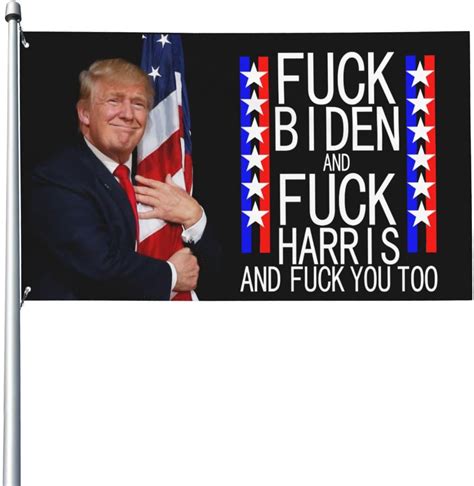 Amazon Fuck Joe Biden And Fuck Kamala Harris Flag 3x5 Ft Outdoor Indoor Decoration Home
